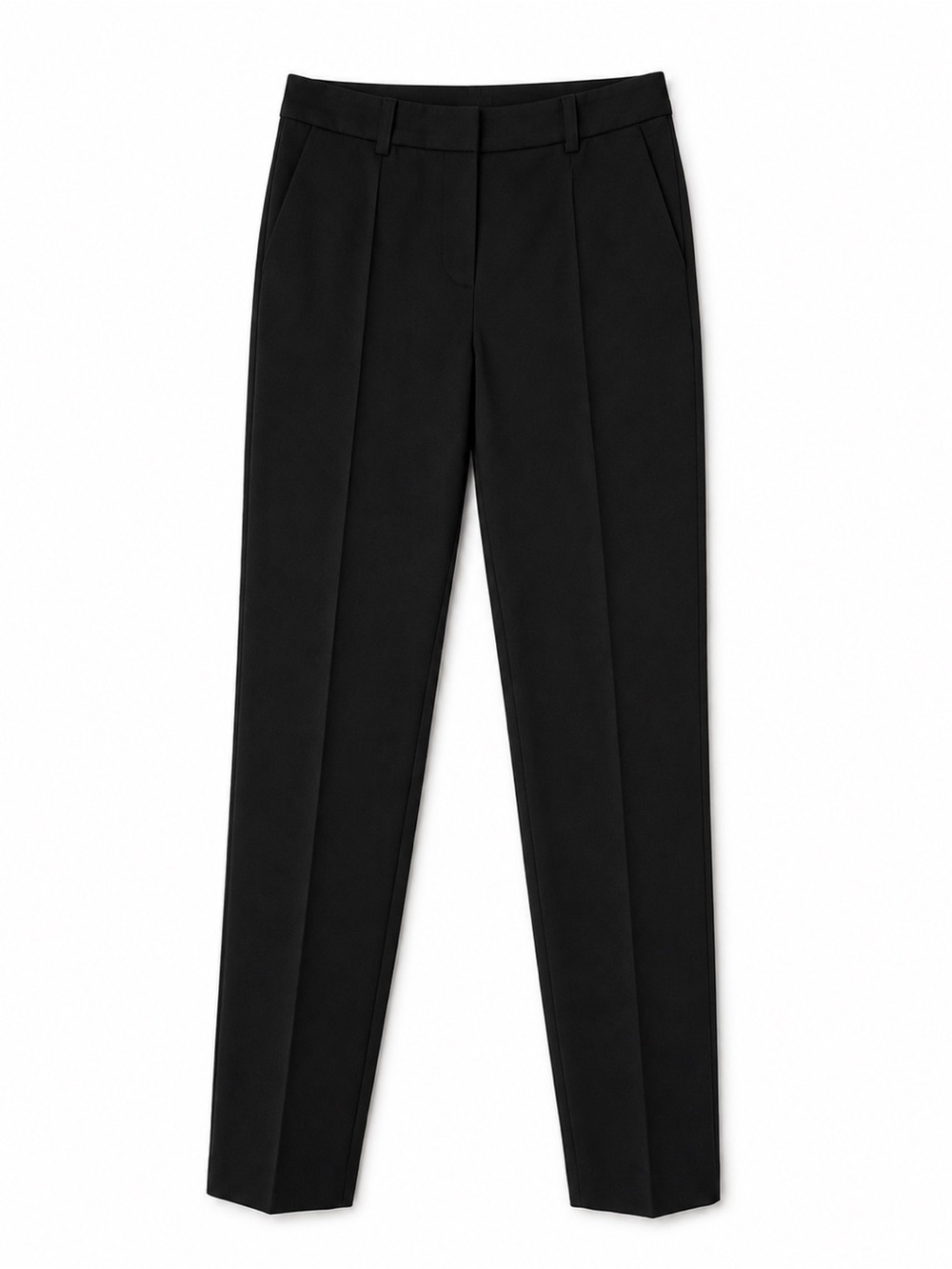 Salvatore Ferragamo Black Tailored Straight-Leg Trousers